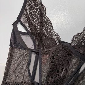 Lacy Floral Bustier